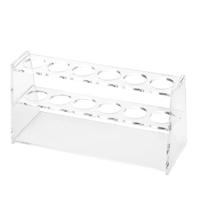 Acrylic Test Tube Holder Rack for 100ml Centrifuge Tubes Clear，Holds 26-30mm Tubes (100ml, 6 Wells) - color: 100ml, 6 Wells