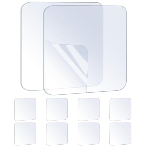 ZOMPAGO Heavy Duty Double Sided Mounting Square Tape Picture Hanging 10PCS - size: 10PCS（Square）