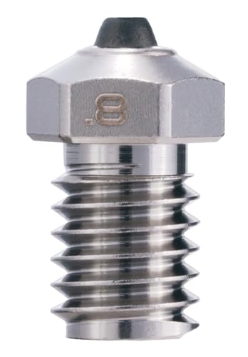 Diamondback V6 Compatible Nozzle, Diamond Tip, Nickel-Plated Copper, 0.8mm - size: 0.8mm Nickel Plated Copper