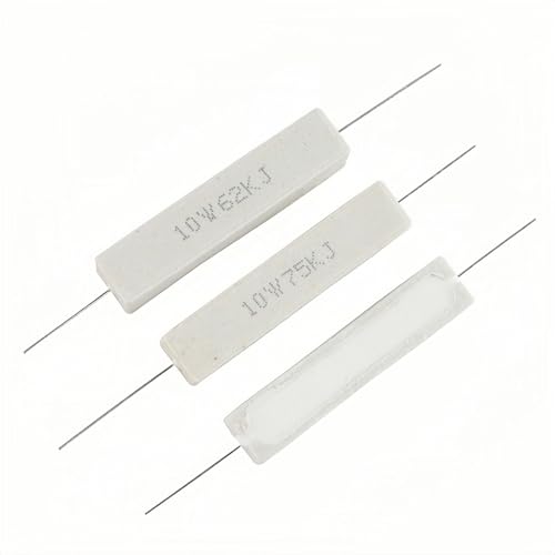 25 Values 50 Pieces Cement Resistor KIT 10W (100 Ohm - 100K Ohm) - style: 100 ohm-100k ohm 50PCS