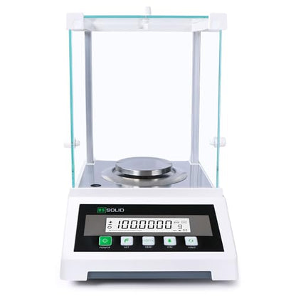 U.S. Solid 0.1 mg Analytical Balance with Automatic Internal Calibration, 100g x 0.1mg, 0.0001g Lab Science Electronic Balance, Electromagnetic Transducer - size: 100 g with Automatic Internal Calibration