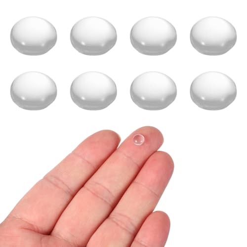 PATIKIL 8 Pack Convex Lens,6mm OD 6mm Focal Length Optical Lenses - size: 6mm OD x 2.8mm H x 6mm Focal L