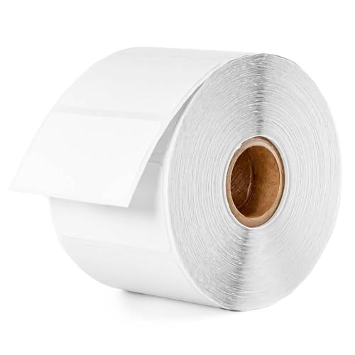 OnlineLabels 2.25" x 1.25" Thermal Transfer Labels - White Matte - 1 Roll - size: 1 Roll
