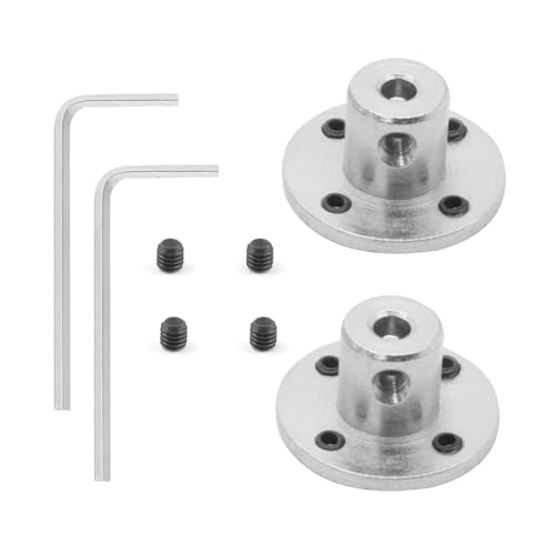 4mm Flange Shaft Coupling, 4 PCS - size: 4mm, style: 4PC
