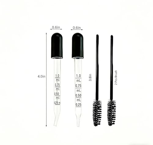 20Pcs Eye Dropper,1ML Glass Droppers for Oils, Liquids and Medicine