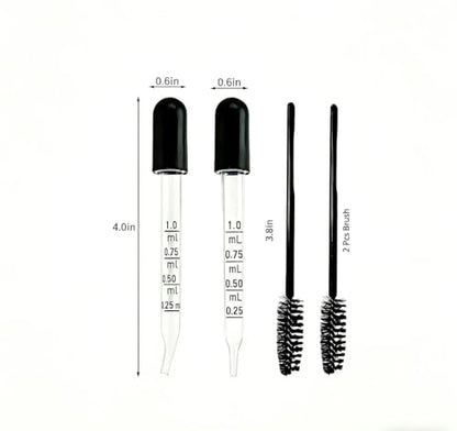 20Pcs Eye Dropper,1ML Glass Droppers for Oils, Liquids and Medicine