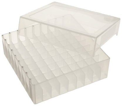 SP Bel-Art 81-Place Plastic Freezer Storage Boxes; Natural (Pack of 5) (F18852-0011) - color: Natural