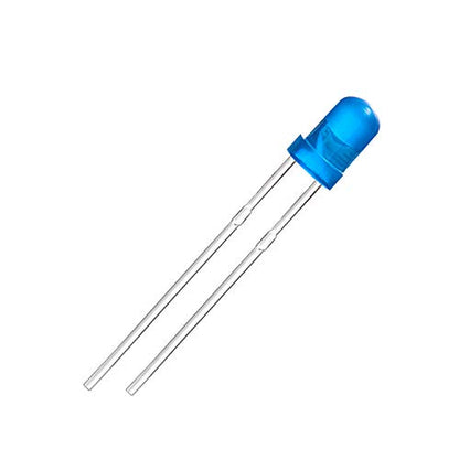 CHANZON 100 pcs 3mm Blue Diffused LED Diode Lights (DC 3V 20mA) - color: I) Blue-blue (100pcs)