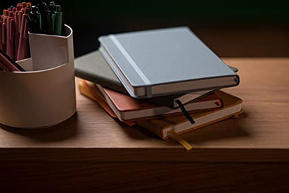 Anecdote Lined Journal Notebook,192 Pages, A5 size: 8.3" x 5.4"| Hardcover - color: Black, size: 8.3" x 5.4"
