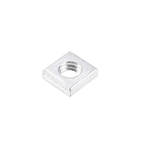 uxcell Square Nuts M4x7mmx2mm Zinc-Plated Metric Coarse Thread Assortment - size: M4x7mmx2mm