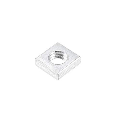 uxcell Square Nuts M4x7mmx2mm Zinc-Plated Metric Coarse Thread Assortment - size: M4x7mmx2mm