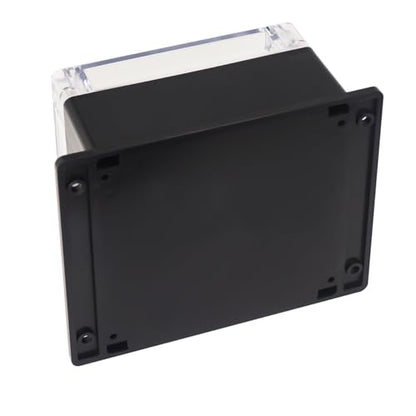 Junction Box IP65 Waterproof ABS Plastic Electrical Project Case Power Junction Boxes, Clear Cover Project Box with Fixed Ear 6.30x6.30x3.54 inch (160 x 160 x90 mm) - color: Clear, size: 6.30"x6.30"x3.54"