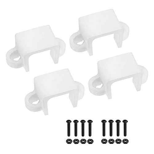 MECCANIXITY Motor Mounting Bracket Motor Base 11.5mm White with Screws Nuts