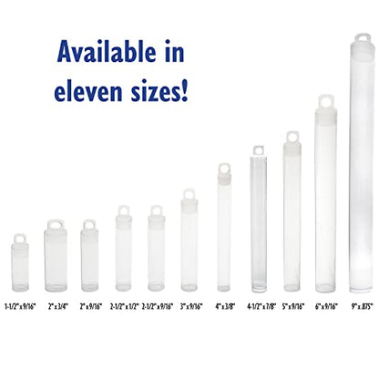 The Beadsmith Friction Tube Variation - size: 4" Long - 3/8" Dia - 100 Per Bag