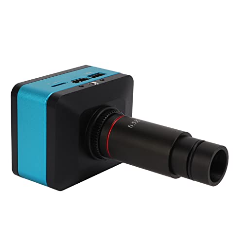 Walfront 4K Industrial Microscope Camera, 0.5X Lens C-Mount