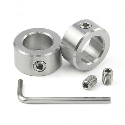 2PACK 304 Stainless Steel Shaft Collars 25mm Bore with Screws for 3D Printer - size: 25mm