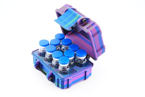 10-Slot 3 ml Vial Case| Compact Organizer| Organizer for GLP-1, Peptides, Research - size: 10 x 3ml