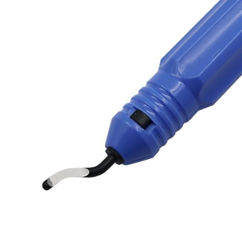 1Pc Blue Stainless Steel NB1100 Deburring Tool Kit Precision Edge Burr Removal on Copper,Iron, Brass,and PVC Plumbing Pipes,3D Printing Plastics,Resin Art,Metal Work,Deburring Cutters Cutting Tools