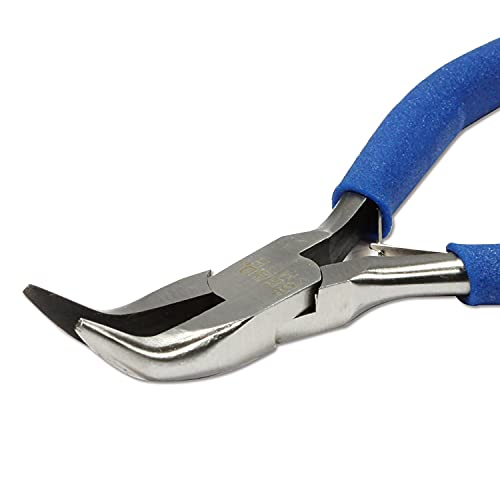 The Beadsmith Color‑ID Plier Set, 5 Piece Jewelry Tool Kit with Comfort Grip Handles, Includes Round, Flat, Bent, Chain Nose & Side Cutter, 5 Inch Lap‑Joint Pliers