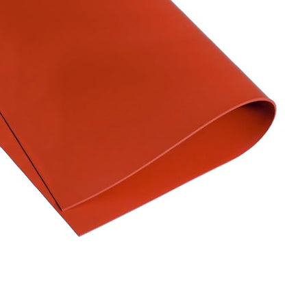 Exactly Rubber - Commercial Grade Silicone Sheet, 60A Durometer Silicone Mat, -80 to 450°F Temperature Resistant Rubber Mat, Rubber Sheet with 350% Elongation, Made in The USA, 1/16 x 9” x 36”, Red - color: Red, size: 1/16 x 9 x 36