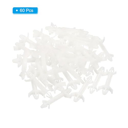 PATIKIL 60PCS PCB Board Isolation Column, Nylon Reverse Locking Circuit Board Clips Standoff Double Head Insulation Bracket Support Height 22mm /0.87" - size: 22mm /0.87"