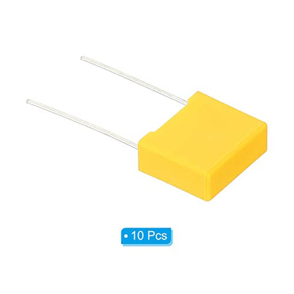 PATIKIL Safety Capacitors, 10 Pack 0.033uF AC 310V 10mm Pin Pitch 13x11x5mm Polypropylene Film Capacitor Assortment Kit for DIY Electronic Products - style: 0.033 uF
