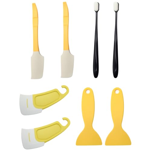 8 PCS UV Resin 3D Printer Must-Have Tool for Printer Cleaning and Maintenance (Scrapers, Silicone Spatula, Brushes)