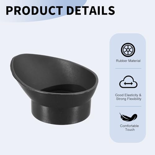 PATIKIL 29-33 mm Eyepiece Eye Cups, 2Pcs Rubber Eyepiece Cover Guard for Stereo Microscope Telescope Aiming Scope, Black
