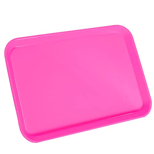 LA MIERE 1Pcs Autoclavable Dental Procedure Tray Lockable Set up Flat Trays Size B (Ritter),Plastic Instrument B-Lok Flat Trays, 13.25 x 9.75X 0.875 Inches (1, Neon Pink) - color: Neon Pink, size: 1