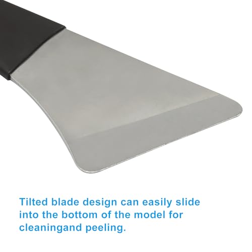 1 Pack Printer Scraper Premium Stainless Steel Model Stripping Tool, Sturdy 3D Printer Removal Spatula for Safe Removal Without Damaging Build Plate