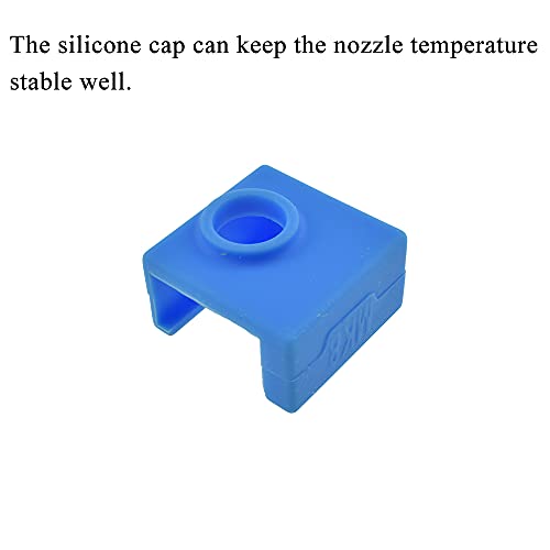 Hahiyo 3D Printer Silicone Sock Cover Help Heat Stabilize Cooling Hold Secure Easy Clean Replace for Mk7/8/9 Hotend Extruder Creality Ender 3/3 5/5 Pro Cr-10/10s Anet A8 5pcs Blue - size: 3D PrinterSilicone-MK8-Blue-5Pcs