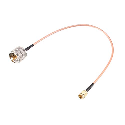 uxcell SMA Male to UHF PL-259 Male RG316 RF Coaxial Coax Cable 1 Ft - size: 1 Feet