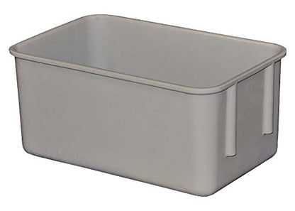 Toteline 9261085136 Nesting Container, Glass Fiber Reinforce, Plastic Composite, 9.75" x 6.13" x 4.5", Gray - color: Gray