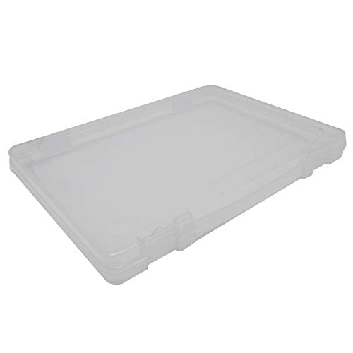 Utoolmart Tool Box Tools Organizer, Plastic Hardware Box Storage for Hardware, Screws, Bolts, Nuts, Nails, Beads, Jewelry 14.2 x 10.6 x 1.8 inches Translucent 1 Pcs - size: G563 Part box 1pcs