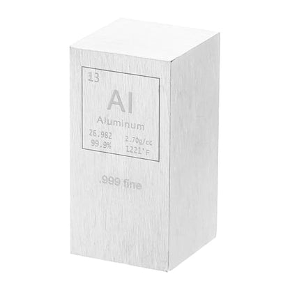 PATIKIL Aluminum Cube, 1x1x2" Al Density Stick High Density Element Rod Unique Metal Cube Periodic Table of Elements Collections Lab Experiment Teacher Scientific Classes - size: 1x1x2", style: Aluminum