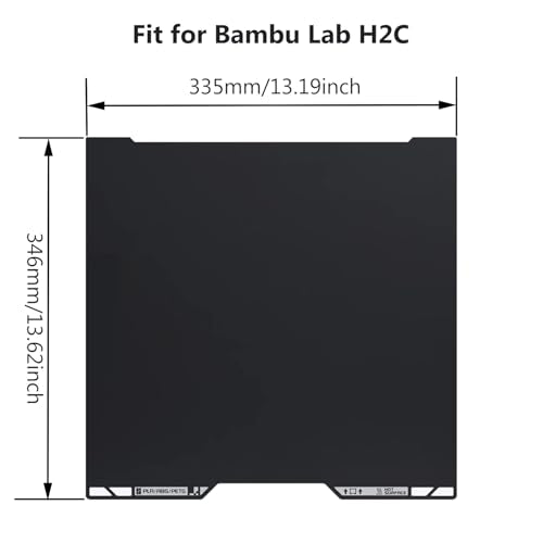 3D Printer H2C/A2L Build Plate Double Sided PEI Textured Hotbed Mat - color: For H2C