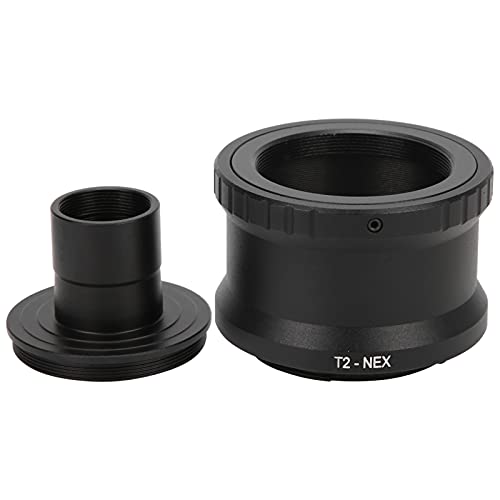 Lens Adapter, 23.2mm Microscope T Mount Tube T2 Mount Camera Adapter for E Mount Camera, M42x0.75 Interface, for Biological Microscope