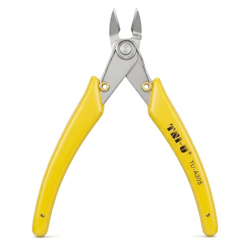 6 Inch Ultra-Sharp Flush Cutters - Stainless Steel Wire Cutter, Heavy Duty Precision Side Cutting Pliers for Gundam Models, Jewelry Making, Crafts & Electronics