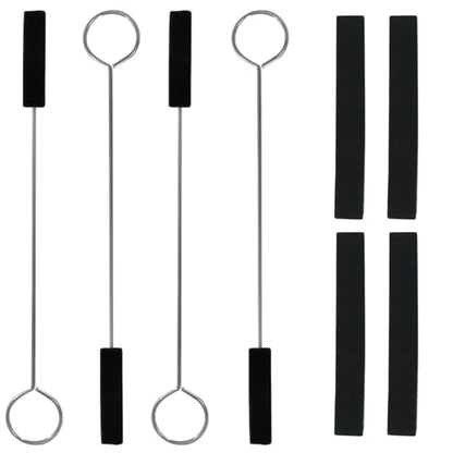 Piutouyar 8 Pack Black Rubber Piano Tuning Mute