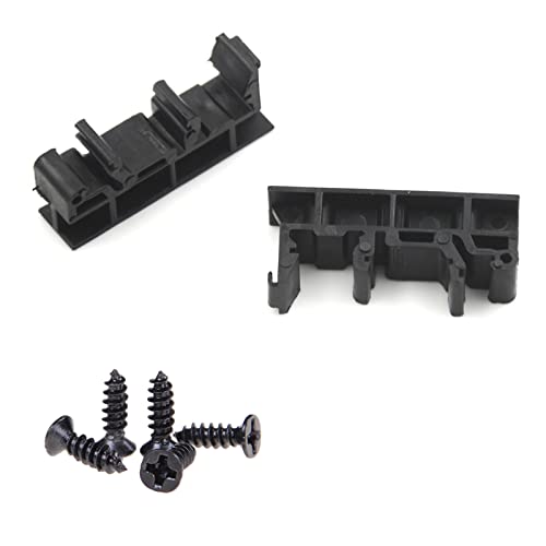 20Sets C45 DIN Rail PCB Mounting Bracket Holder Carrier Clips - size: 20Sets Black
