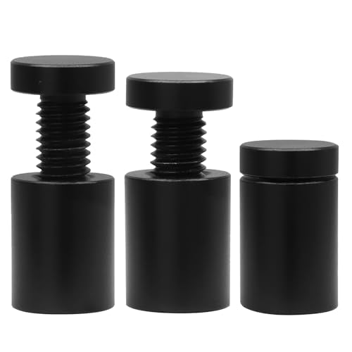 Luomorgo Aluminum Standoff Screws, 5/8" x 3/4", Black, 12 Pcs - color: Black, size: 5/8" x 3/4"