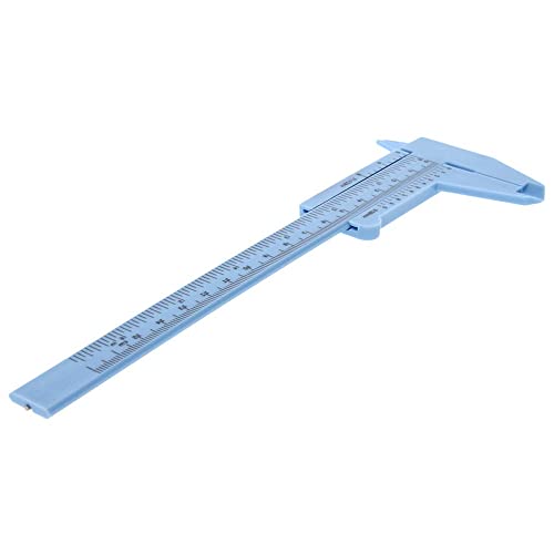 Utoolmart Vernier Caliper 150mm / 5.9-inch Plastic Measuring Tool for Precision Measurements Outside Inside Depth (Blue 1 Pcs - size: 150mm Blue