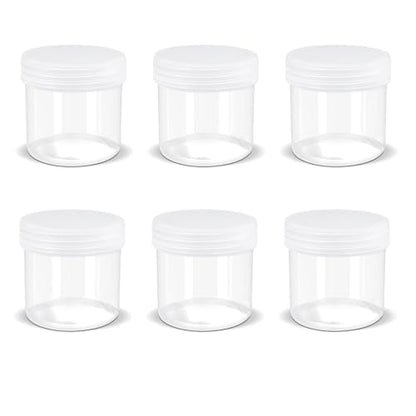 ASEVAT 1 oz Wide Mouth Lab Reagent Bottles, Laboratory Grade Chemical Container, Sealed Leak-proof Translucent PP Bottle, Pill Bottle, Water Sample Jars(6 Pcs) - size: 1 oz