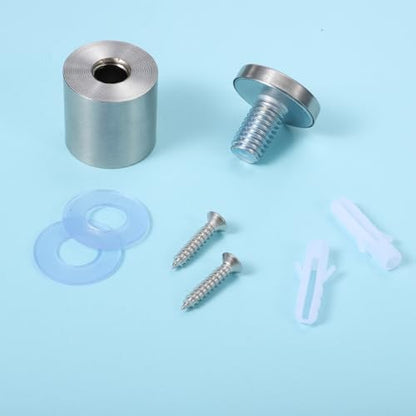 4 Pcs Sign Standoff Screws (1 x 1-3/16 Inch), Stainless Steel Advertising Screws Stand Off Wall Mounts Glass Acrylic Nail for Hanging Acrylic Picture Frame Advertising Boards