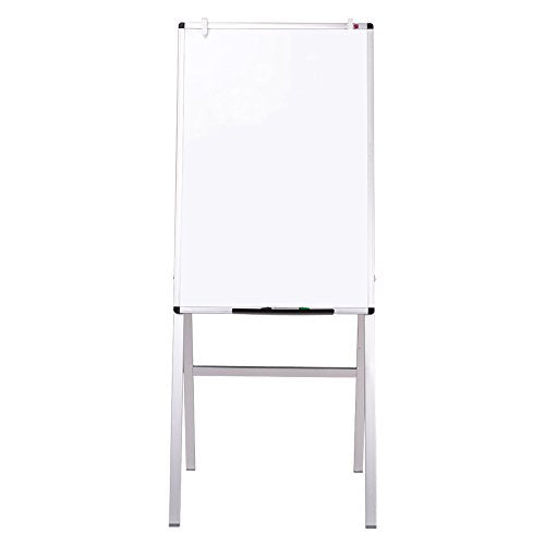 VIZ-PRO Easel Whiteboard, 36 x 24 Inches, Magnetic H-Stand Dry Erase Board - size: 24"W x 36"H