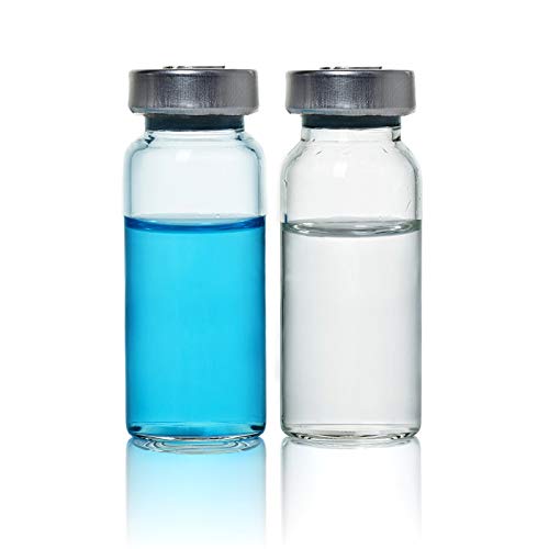SHAOTONG 10ml Glass Vials for Injections - Transparent vial (A-10Pcs)