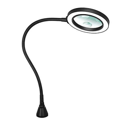 Magnetic Magnifying Lamp Soldering Flexible Gooseneck 10x&5X - color: Gray