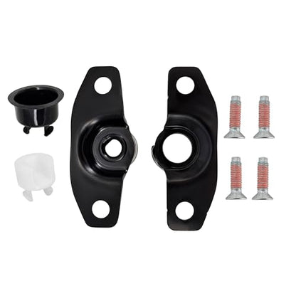 Tailgate Hinge Pair Kit, Bolts, Screws, Bushings for 2017-2024 Ford Super Duty