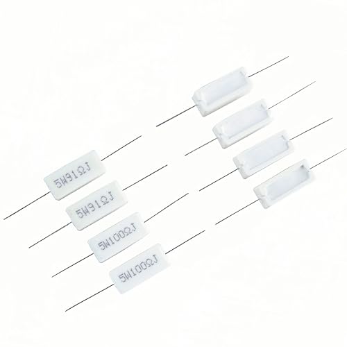 30 Values 60 Pieces Cement Resistor KIT 5W (0.01 Ohm - 100 Ohm) - style: 0.01 ohm-100 ohm 60PCS