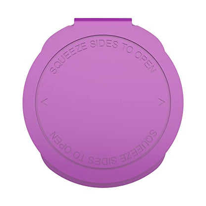 Dragon Chewer 13 Dram CR Plastic Packaging Pop Top Containers - Child Resistant Travel Holder Vial Bottles - 315 qty (Purple) - color: Purple